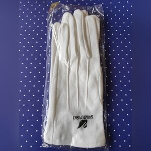 3/$20💗Swarovski White Cotton Cleaning and Handling Gloves (1 pair) NIP